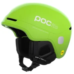 Skihelm POC Kids POCito Obex MIPS Fluorescent Yellow Green