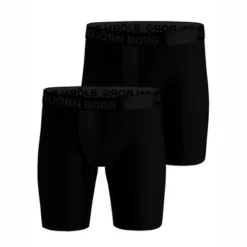 Boxershort Bjorn Borg Men Performance Boxer Long Leg Black Black (2-pack)