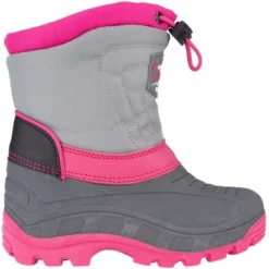 Snowboot Winter-Grip Junior Northern Flicka Antraciet Grijs Roze