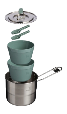 Kookset Stanley Wildfare Go Two Bowl Shale Charcoal 1,1L (8-delig)