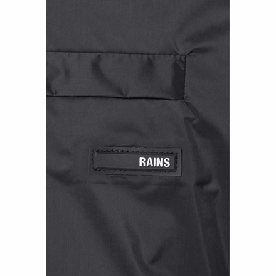 Jas Rains Unisex Padded Nylon Anorak Black 4 Jas Rains Unisex Padded Nylon Anorak Black - Afbeelding 4