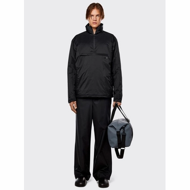 Jas Rains Unisex Padded Nylon Anorak Black 5 Jas Rains Unisex Padded Nylon Anorak Black - Afbeelding 5