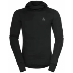 Ondershirt Odlo Men BL Top Facemask LS Active Warm Eco Black