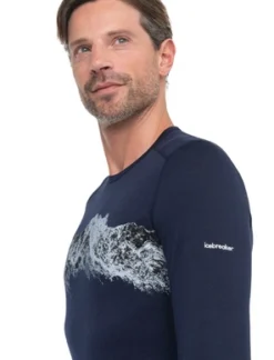 Ondershirt Icebreaker Men Merino 200 Oasis LS Crewe Remarkables Midnight Navy -Outdoor Supply-NL 16672371602611thumbnail2525x1220page12359064