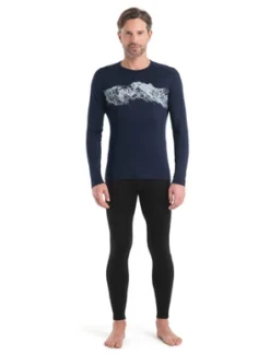 Ondershirt Icebreaker Men Merino 200 Oasis LS Crewe Remarkables Midnight Navy -Outdoor Supply-NL 16672371602651thumbnail2525x1220page12359104
