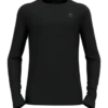 Ondershirt Odlo Men Bl Top Crew Neck L/S Merino 200 Black