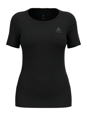 Ondershirt Odlo Women Bl Top Crew Neck S/S Merino 200 Black 1 Ondershirt Odlo Women Bl Top Crew Neck S/S Merino 200 Black