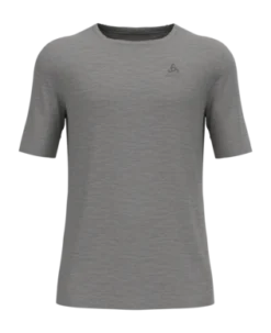Ondershirt Odlo Men Bl Top Crew Neck S/S Merino 200 Odlo Steel Grey Melange