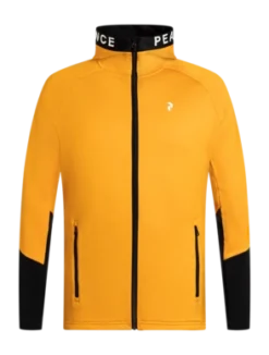 Vest Peak Performance Men Rider Mid Zip Hood Blaze Tundra Black