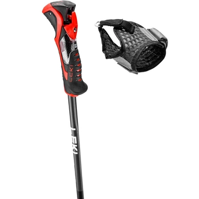 Skistok Leki Airfoil 3D Black Dark Anthracite Bright Red 3 Skistok Leki Airfoil 3D Black Dark Anthracite Bright Red - Afbeelding 3