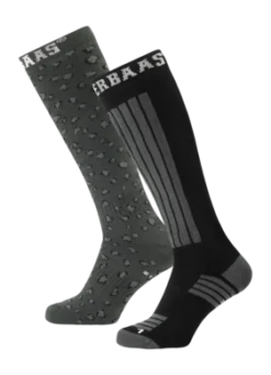 Skisok Poederbaas Panther Black (2 Pack)