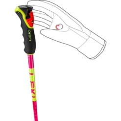 Skistok Leki Spitfire Vario 3D Neonmagenta Neon Yellow Berry -Outdoor Supply-NL 1746302neonroze 44