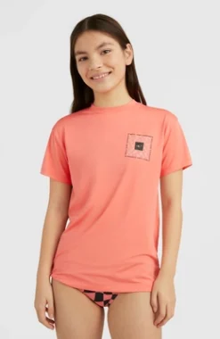 ONeill T-Shirt O'Neill Girls Rutile Long Georgia Peach -Outdoor Supply-NL 195295738500361402201model