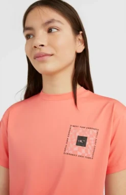 ONeill T-Shirt O'Neill Girls Rutile Long Georgia Peach -Outdoor Supply-NL 195295738500361402202model