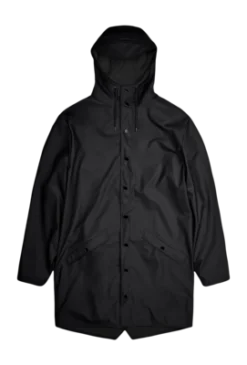 Regenjas RAINS Unisex Long Jacket Black 2024