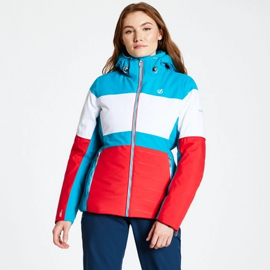 Ski Jas Dare2B Women Avowal Jacket Lolipop Red White 2 Ski Jas Dare2B Women Avowal Jacket Lolipop Red White - Afbeelding 2