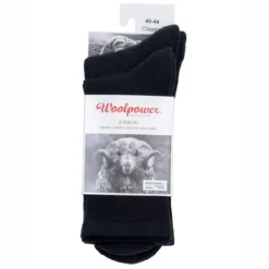 Sokken Woolpower Unisex Liner + Logo 400 Black (2 Paar)