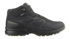 Wandelschoen Salomon Junior Outway Mid CSWP Phantom Black Safety Yellow