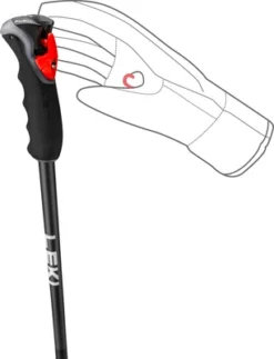 Skistok Leki Peak Vario 3D Black Dark Anthracite Orange -Outdoor Supply-NL 203099565367611r