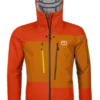 Ski Jas Ortovox Men 3L Deep Shell Jacket Hot Orange