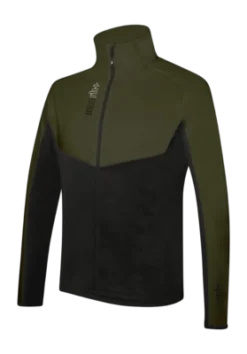 Ski Vest RH+ Men Zero Full Zip Jersey Kaki / Black