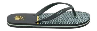 Slipper Reef Kids Switchfoot Print Black Yellow Swell 1 Slipper Reef Kids Switchfoot Print Black Yellow Swell