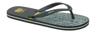 Slipper Reef Kids Switchfoot Print Black Yellow Swell 2 Slipper Reef Kids Switchfoot Print Black Yellow Swell - Afbeelding 2