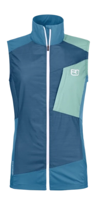 Bodywarmer Ortovox Women Windbreaker Vest Petrol Blue