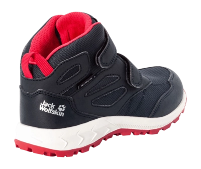 Wandelschoen Jack Wolfskin Kids Woodland Texapore Mid VC Dark Blue Pink 3 Wandelschoen Jack Wolfskin Kids Woodland Texapore Mid VC Dark Blue Pink - Afbeelding 3