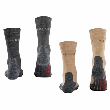 Wandelsokken Falke TK2 Bundle Men Grey Brown (Set Van 2) 3 Wandelsokken Falke TK2 Bundle Men Grey Brown (Set Van 2) - Afbeelding 3