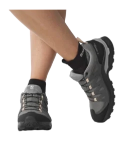 Wandelschoen Salomon Women X Ward Leather GTX Gull Black Ebony -Outdoor Supply-NL 3 l47182400217882fd5f897a9ee57c429eeb86edbf no bg