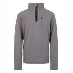 Skipully Protest Boys Perfectym 1/4 Zip Top Dark Grey Melee