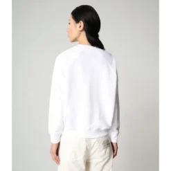 Trui Napapijri Women Bilea Crew Bright White -Outdoor Supply-NL 4 NA4FAD002 ALT3