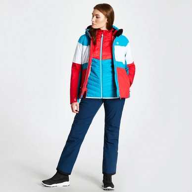 Ski Jas Dare2B Women Avowal Jacket Lolipop Red White 4 Ski Jas Dare2B Women Avowal Jacket Lolipop Red White - Afbeelding 4