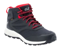 Wandelschoen Jack Wolfskin Kids Woodland Texapore Mid Night Blue Red