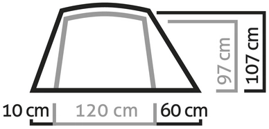 Tent Salewa Micra II Cactus Grey 2 Tent Salewa Micra II Cactus Grey - Afbeelding 2