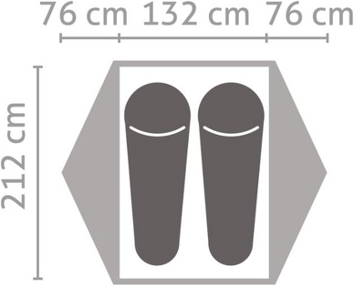 Tent Salewa Latitude II Cactus Grey 2 Tent Salewa Latitude II Cactus Grey - Afbeelding 2