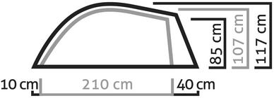Tent Salewa Litetrek Pro III Lightgrey Mango 3 Tent Salewa Litetrek Pro III Lightgrey Mango - Afbeelding 3