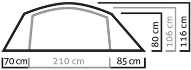 Tent Salewa Sierra Leone III Lightgrey Cactus 2 Tent Salewa Sierra Leone III Lightgrey Cactus - Afbeelding 2