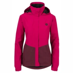 Regenjas Agu Women Section Pink Wine Red