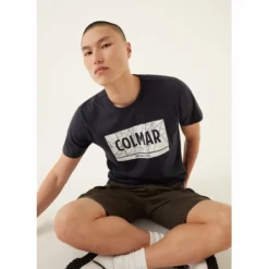 T-Shirt Colmar Men 7584 Navy Blue White -Outdoor Supply-NL 5 7584 6SH blauw 2