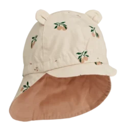 Pet Liewood Gorm Reversible Sun Hat With Ears Peach Seashell Pale Tuscany 3/6 M