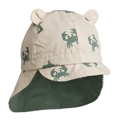 Pet Liewood Gorm Reversible Sun Hat With Ears Crab Sandy Peppermint 3/6 M 1 Pet Liewood Gorm Reversible Sun Hat With Ears Crab Sandy Peppermint 3/6 M