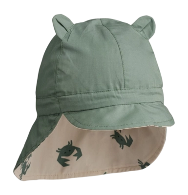 Pet Liewood Gorm Reversible Sun Hat With Ears Crab Sandy Peppermint 3/6 M 3 Pet Liewood Gorm Reversible Sun Hat With Ears Crab Sandy Peppermint 3/6 M - Afbeelding 3