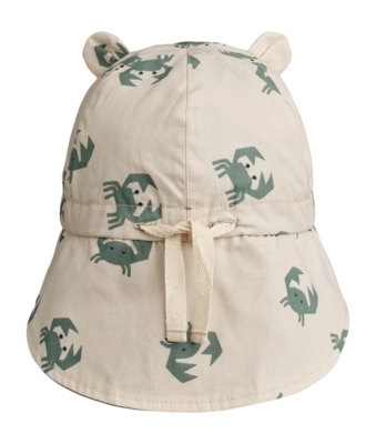 Pet Liewood Gorm Reversible Sun Hat With Ears Crab Sandy Peppermint 9/12 M 2 Pet Liewood Gorm Reversible Sun Hat With Ears Crab Sandy Peppermint 9/12 M - Afbeelding 2