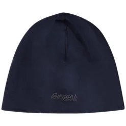 Muts Bergans Kids Cotton Beanie Youth Navy Blue/Solid Dark Grey