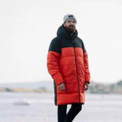 Jas Bergans Unisex Oslo Down Parka Red Sand Black -Outdoor Supply-NL 7560 13752 2