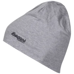 Muts Bergans Youth Cotton Beanie Grey Melange