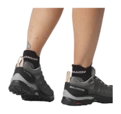 Wandelschoen Salomon Women X Ward Leather GTX Gull Black Ebony -Outdoor Supply-NL 8 l47182400dd38950fd6cf56c3866a8b06d0a95a69 no bg