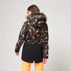 ONeill Ski Jas O'Neill Women Zeolite Jacket Black AOP Yellow -Outdoor Supply-NL 9p5006 9920 model 2